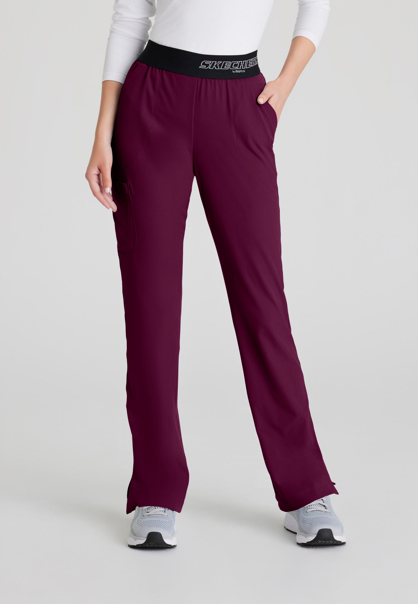 Breeze Pant - Wine - Jen's Scrubs